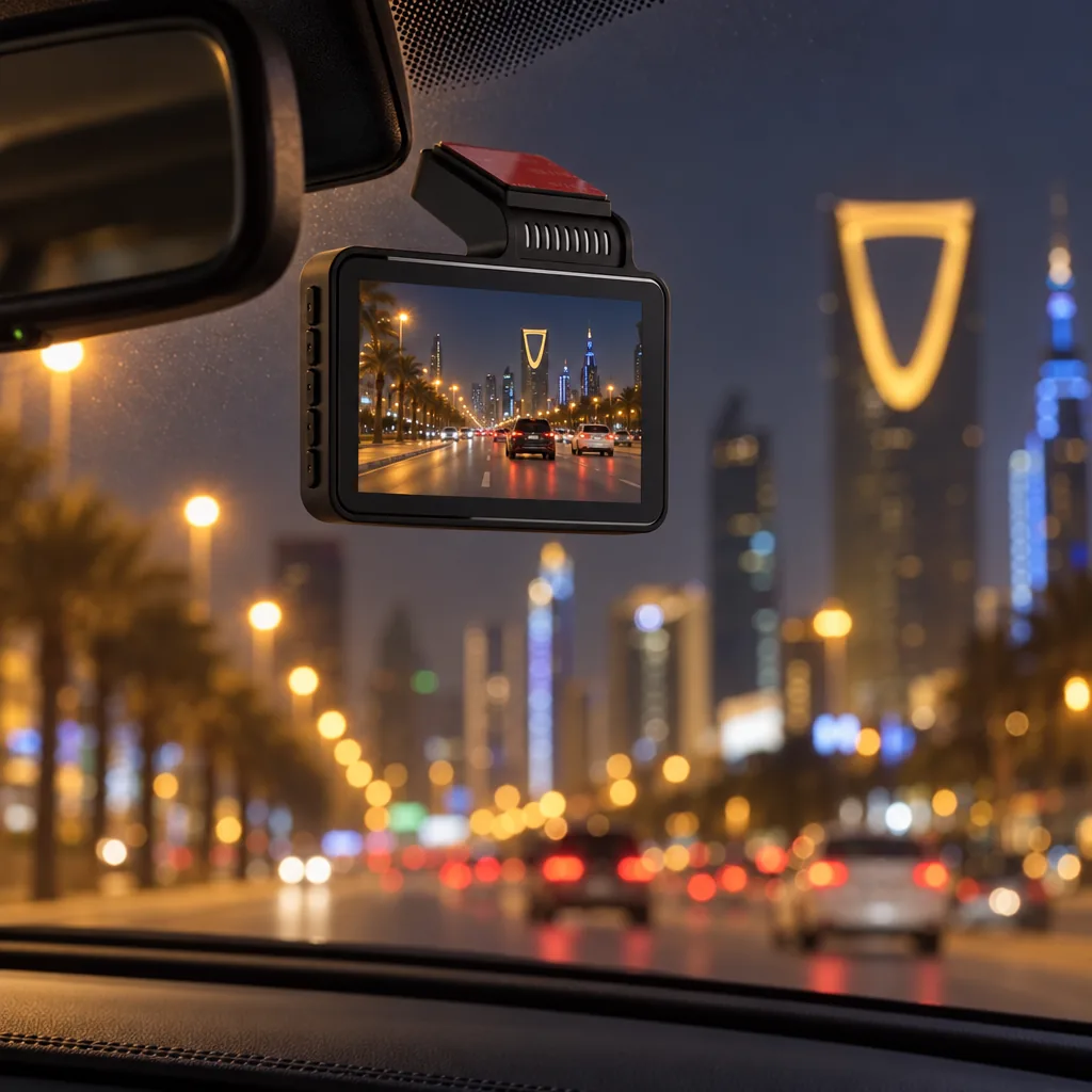 الداش كام على الزجاج في مشوار مسائي بالرياض